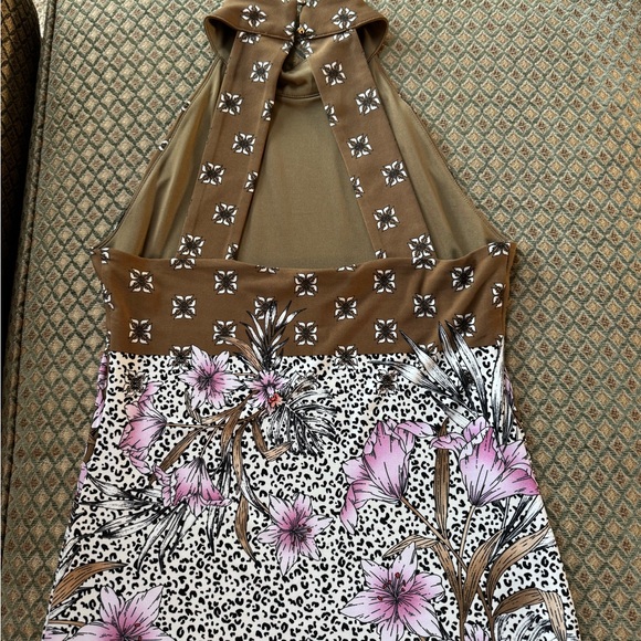 White House Black Market Floral Ankle Pants with matching halter top xs - Picture 4 of 5
